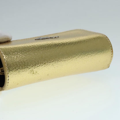 Prada Vintage Pouch Leather, GOLD, LEATHER, Clutche & pouche