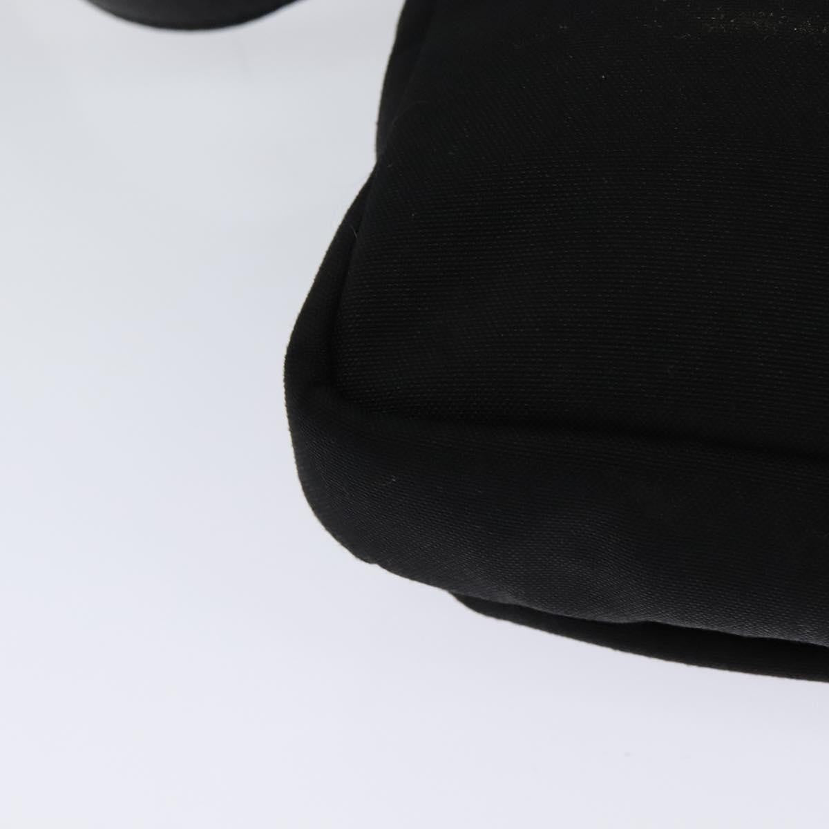 Saint Laurent Front Pocket Crossbody Bag Canvas, BLACK, CANVAS, Shoulder bag