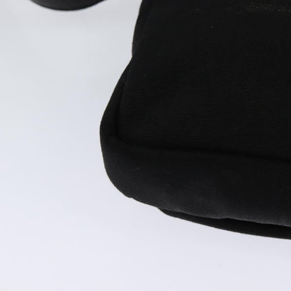 Saint Laurent Front Pocket Crossbody Bag Canvas, BLACK, CANVAS, Shoulder bag