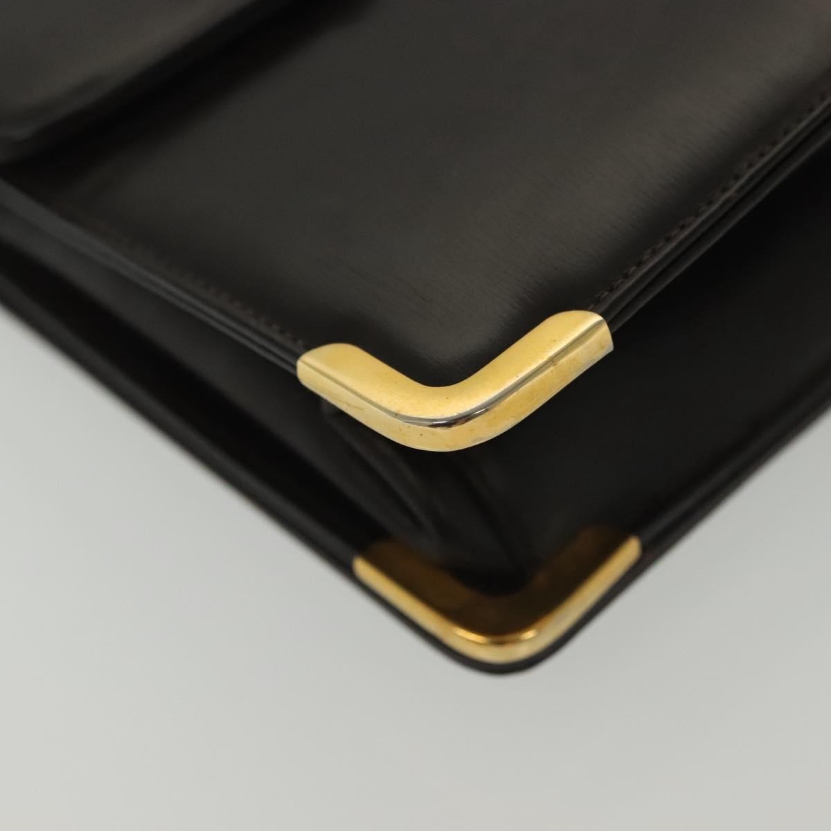 Christian Dior Vintage Shoulder Bag Leather, BROWN, LEATHER, Shoulder bag