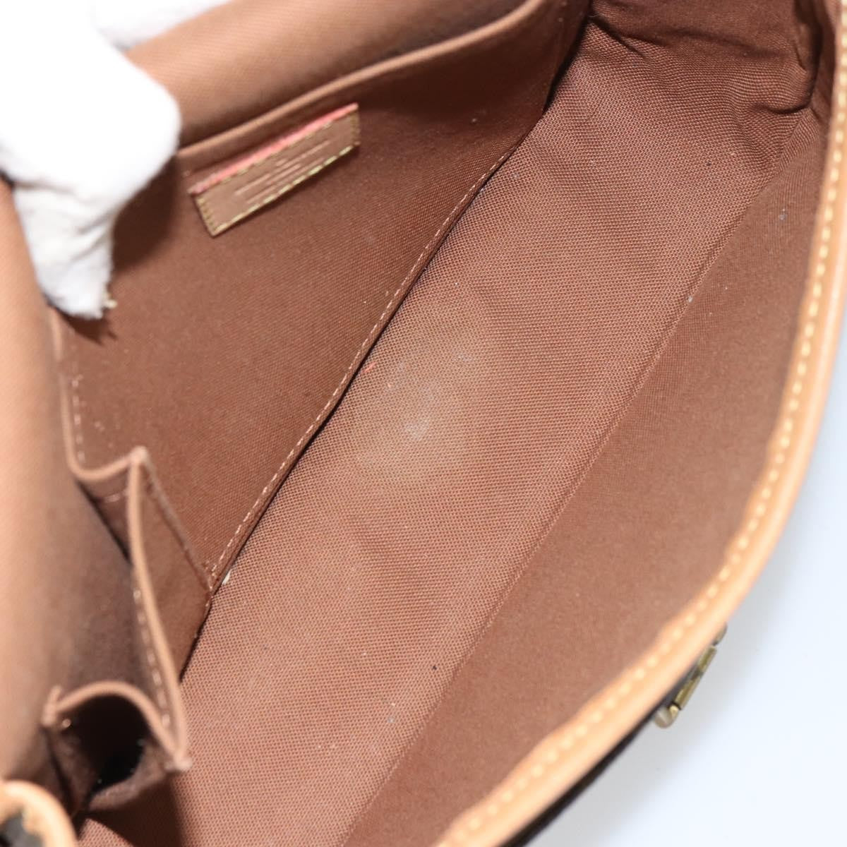 Louis Vuitton Sologne Handbag Monogram Canvas, BROWN, CANVAS, Shoulder bag