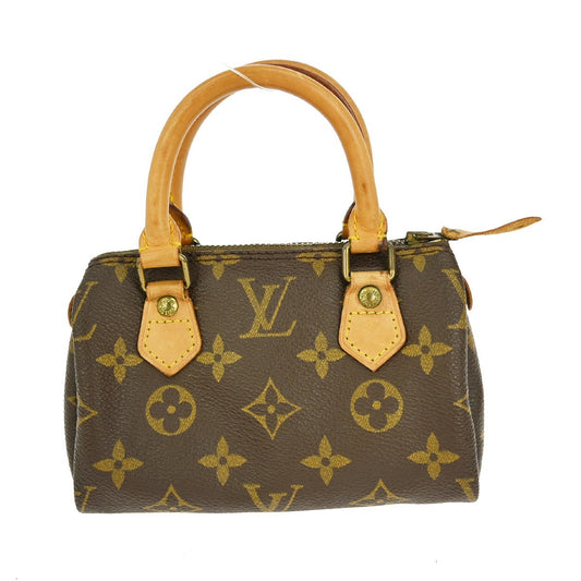 Louis Vuitton Speedy Mini HL Handbag Monogram Canvas, BROWN, CANVAS, Handbag
