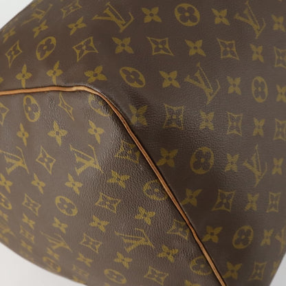 Louis Vuitton Keepall Bag Monogram Canvas, BROWN, CANVAS, Travel bag