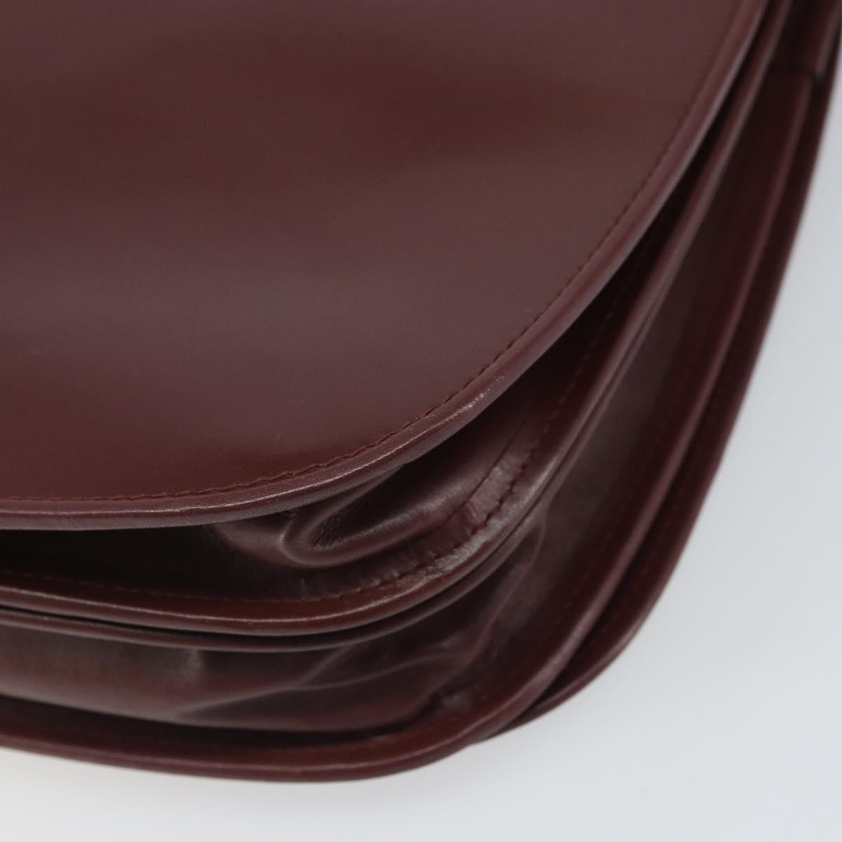 cartier Must de Cartier Shoulder Bag Leather, BURGUNDY, LEATHER, Shoulder bag