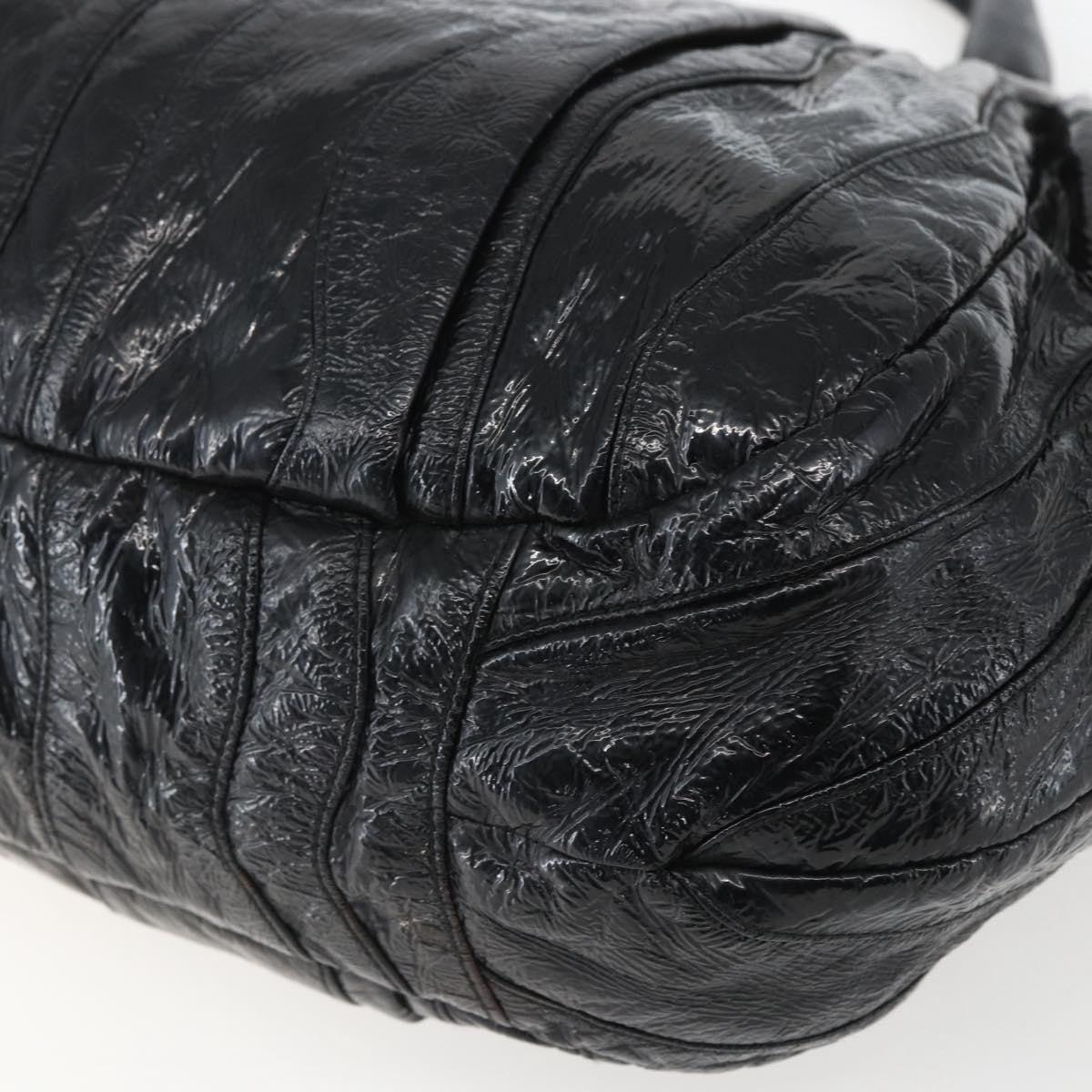 Prada Vintage Handbag Leather, BLACK, LEATHER, Handbag