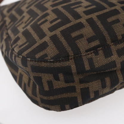 Fendi Vintage Shoulder Bag Zucca Canvas, KHAKI, CANVAS, Shoulder bag
