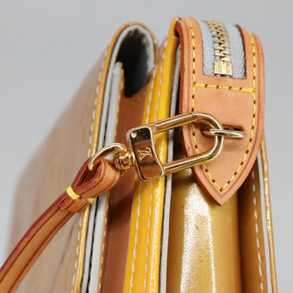 Louis Vuitton Pochette Mott Patent leather, YELLOW, PATENT_LEATHER, Clutche & pouche
