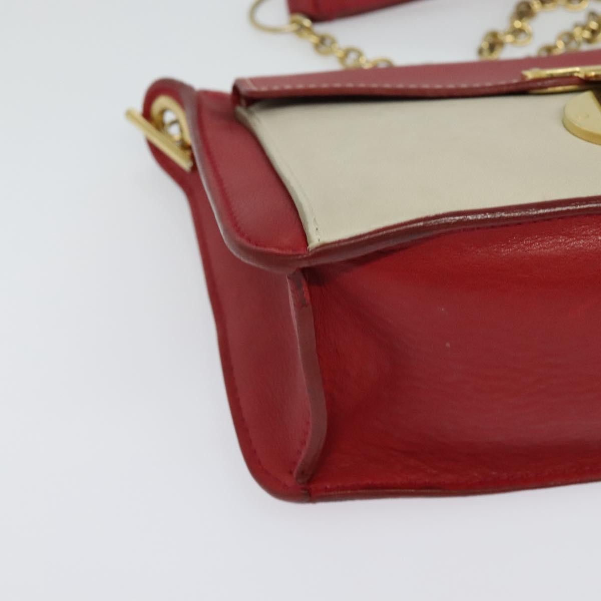 Celine Shoulder Bag Leather, RED, LEATHER, Shoulder bag