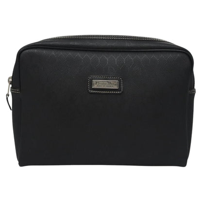 Christian Dior Vintage honeycomb clutch Canvas, BLACK, CANVAS, Clutche & pouche