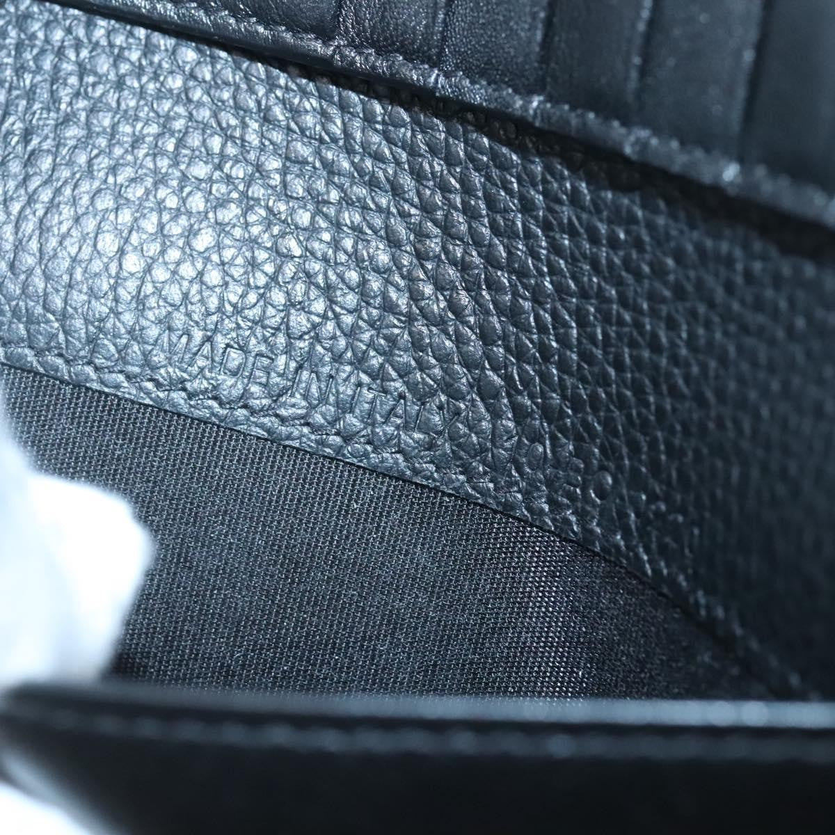 Christian Dior Bifold Card Holder Leather, BLACK, LEATHER, Card Holders