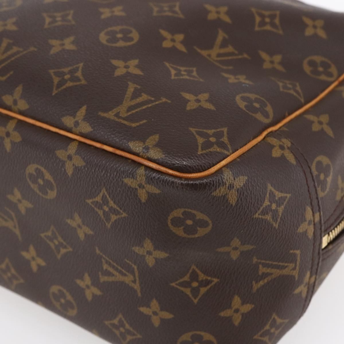 Louis Vuitton Deauville Handbag Monogram Canvas, BROWN, CANVAS, Handbag