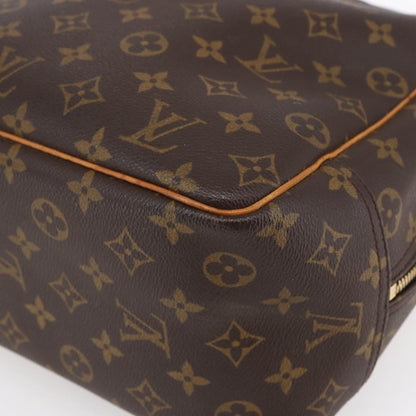 Louis Vuitton Deauville Handbag Monogram Canvas, BROWN, CANVAS, Handbag