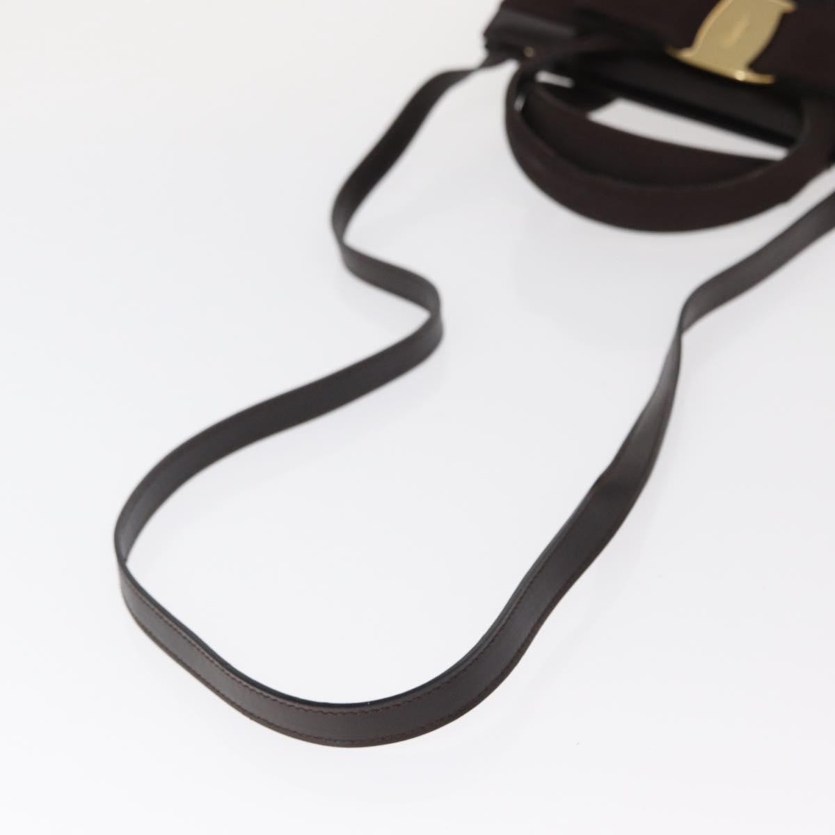 Salvatore Ferragamo Convertible Vara Bow Tote Leather, BROWN, LEATHER, Handbag