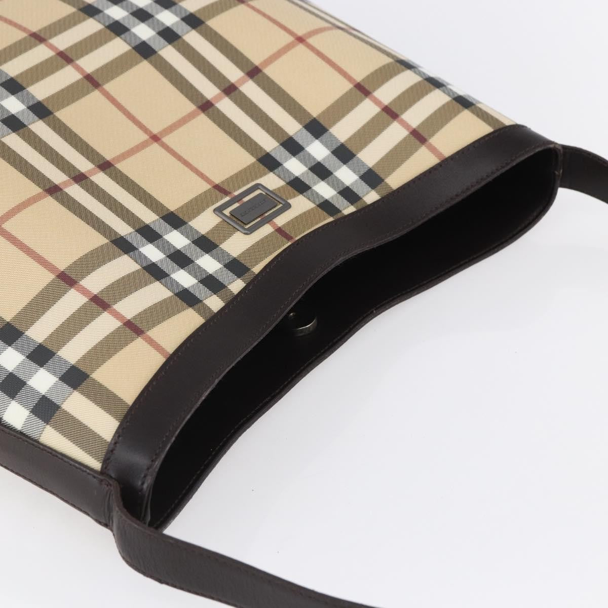 Burberry Nova check Shoulder bag Canvas, BEIGE, PVC, Shoulder bag