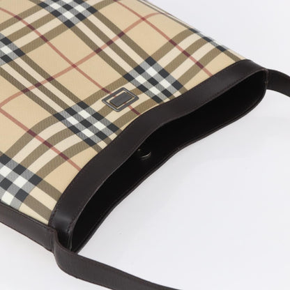 Burberry Nova check Shoulder bag Canvas, BEIGE, PVC, Shoulder bag
