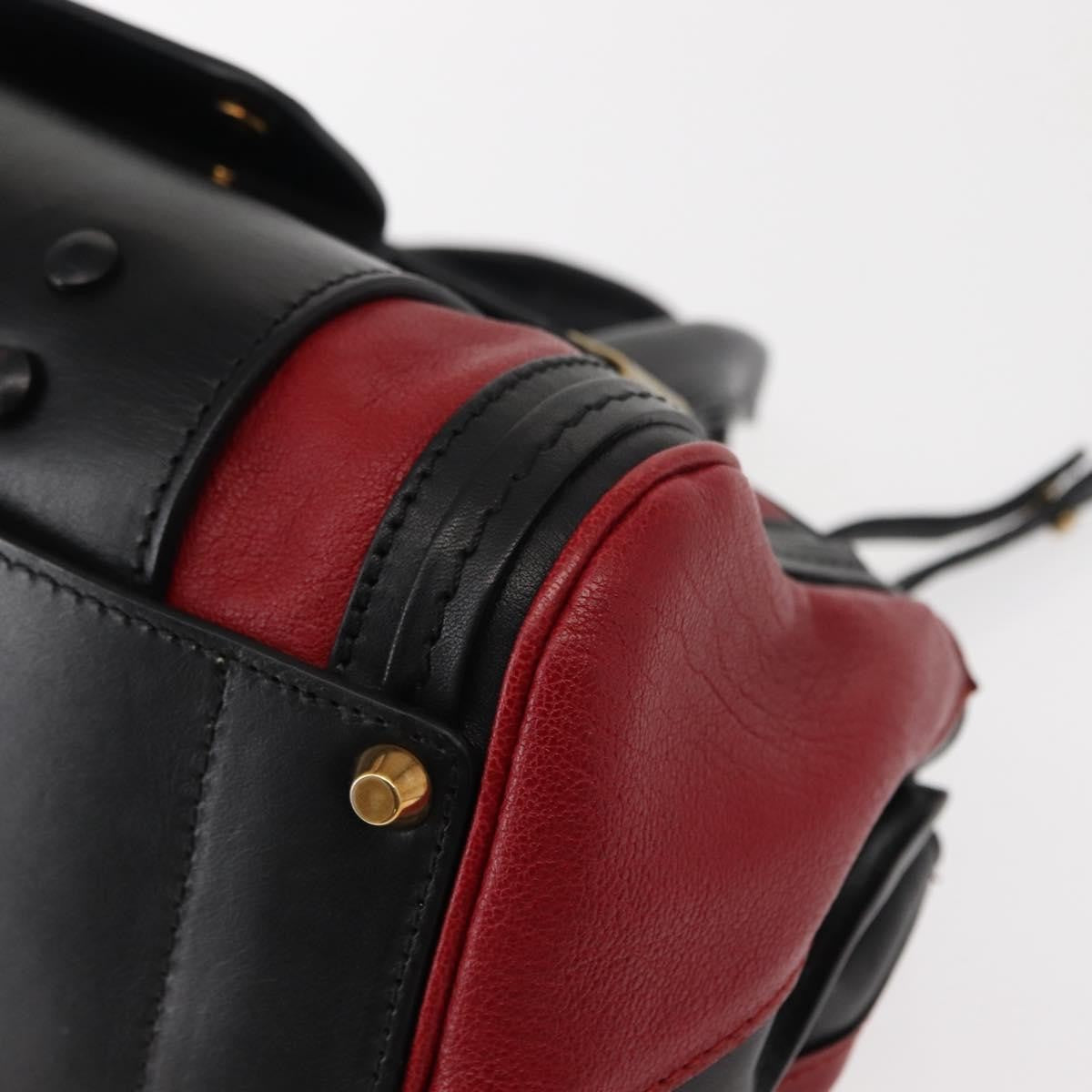 Chloe Alice Satchel Leather, RED, LEATHER, Handbag