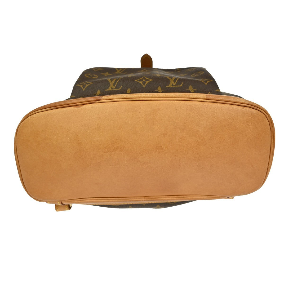 Louis Vuitton Vintage Montsouris Backpack Monogram Canvas, BROWN, CANVAS, Backpack