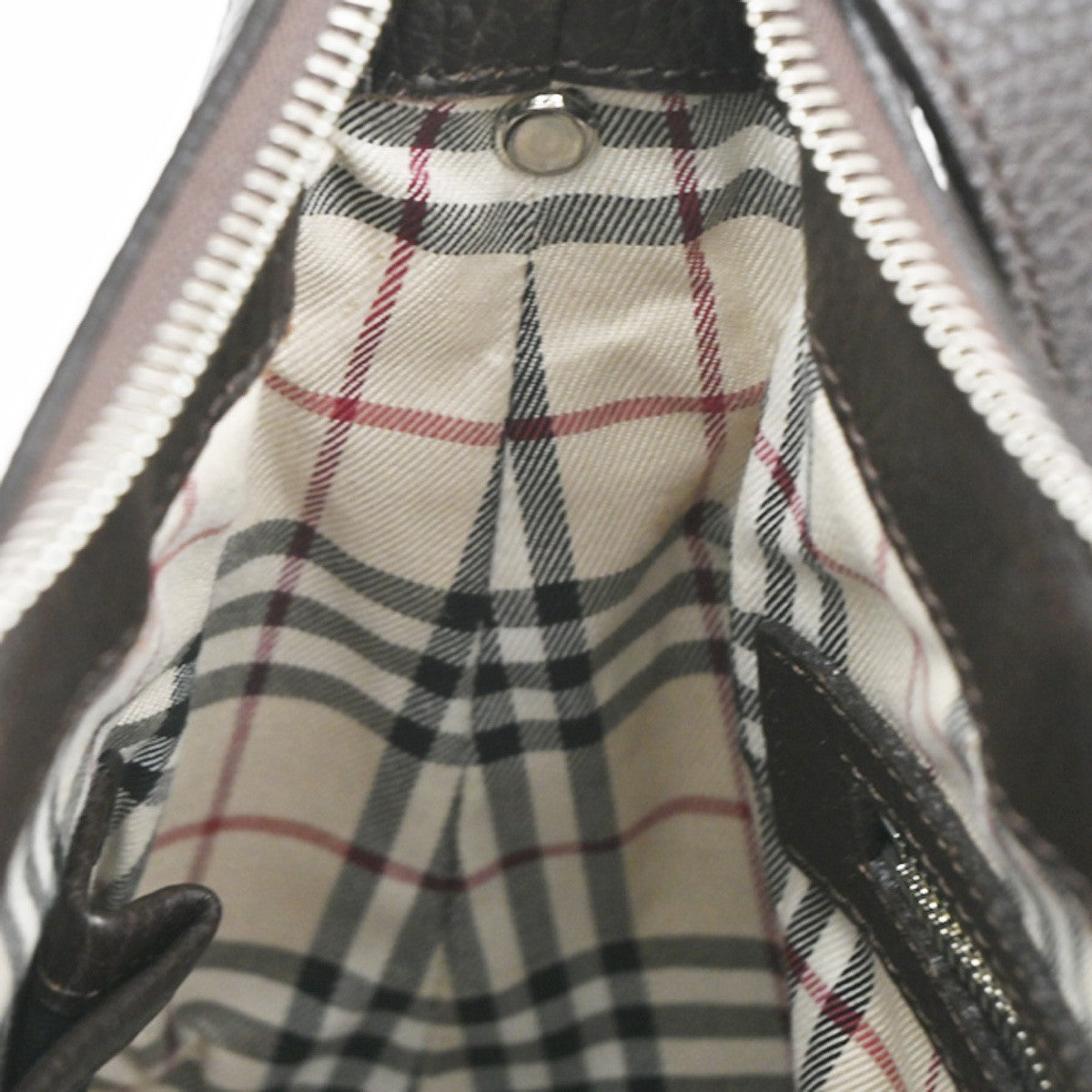 Burberry Vintage Shoulder Bag Leather, BROWN, LEATHER, Shoulder bag