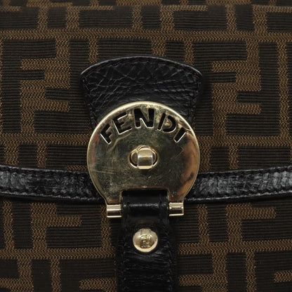Fendi Chef Zip Crossbody Bag Zucca Canvas, BROWN, CANVAS, Crossbody bag