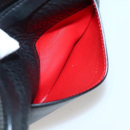 Christian Louboutin Loubiclutch Leather, BLACK, LEATHER, Clutche & pouche