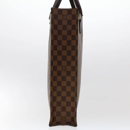 Louis Vuitton Sac Plat Bag Damier, BROWN, CANVAS, Handbag