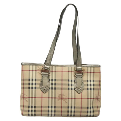 Burberry Regent Tote Haymarket Coated Canvas, BEIGE, PVC, Tote bag
