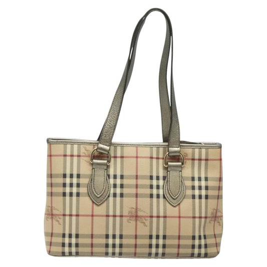 Burberry Regent Tote Haymarket Coated Canvas, BEIGE, PVC, Tote bag