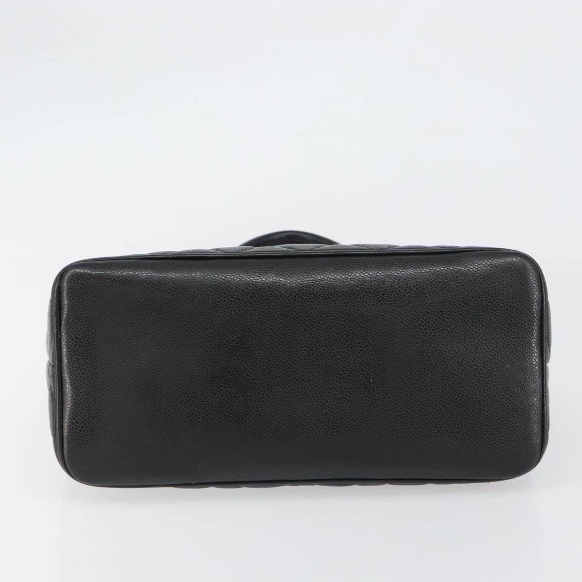 Chanel Medallion Tote Quilted Caviar, BLACK, LEATHER, Tote bag