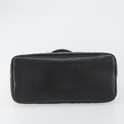 Chanel Medallion Tote Quilted Caviar, BLACK, LEATHER, Tote bag
