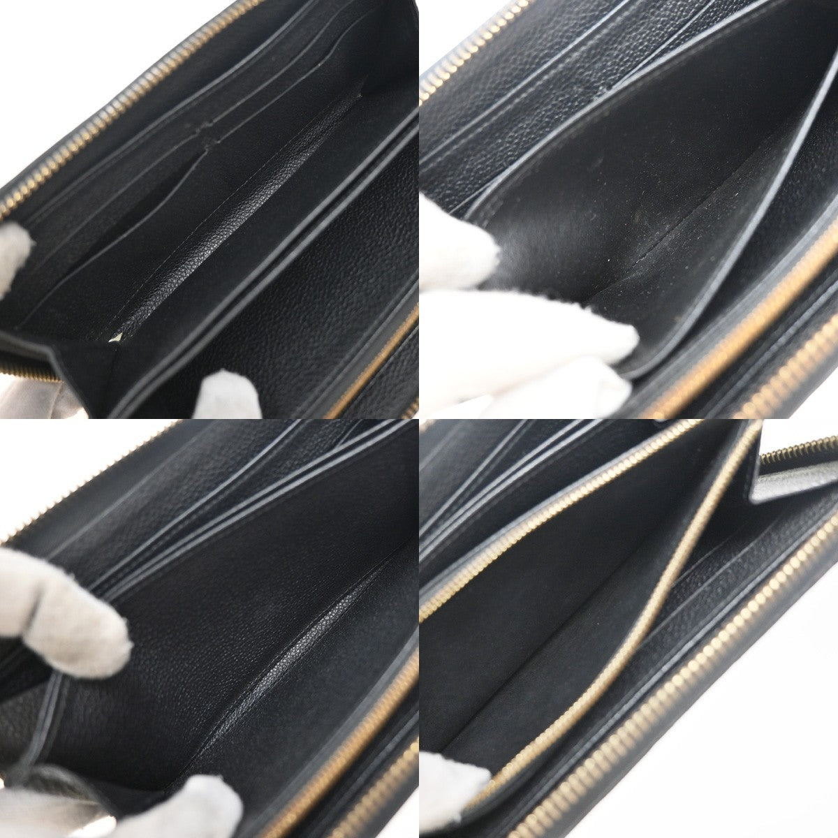 Louis Vuitton Portefeuille zippy Monogramme Empreinte Monogramme Empreinte, BLACK, LEATHER, Wallets