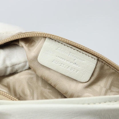 Salvatore Ferragamo Vala tote Leather, WHITE, LEATHER, Tote bag
