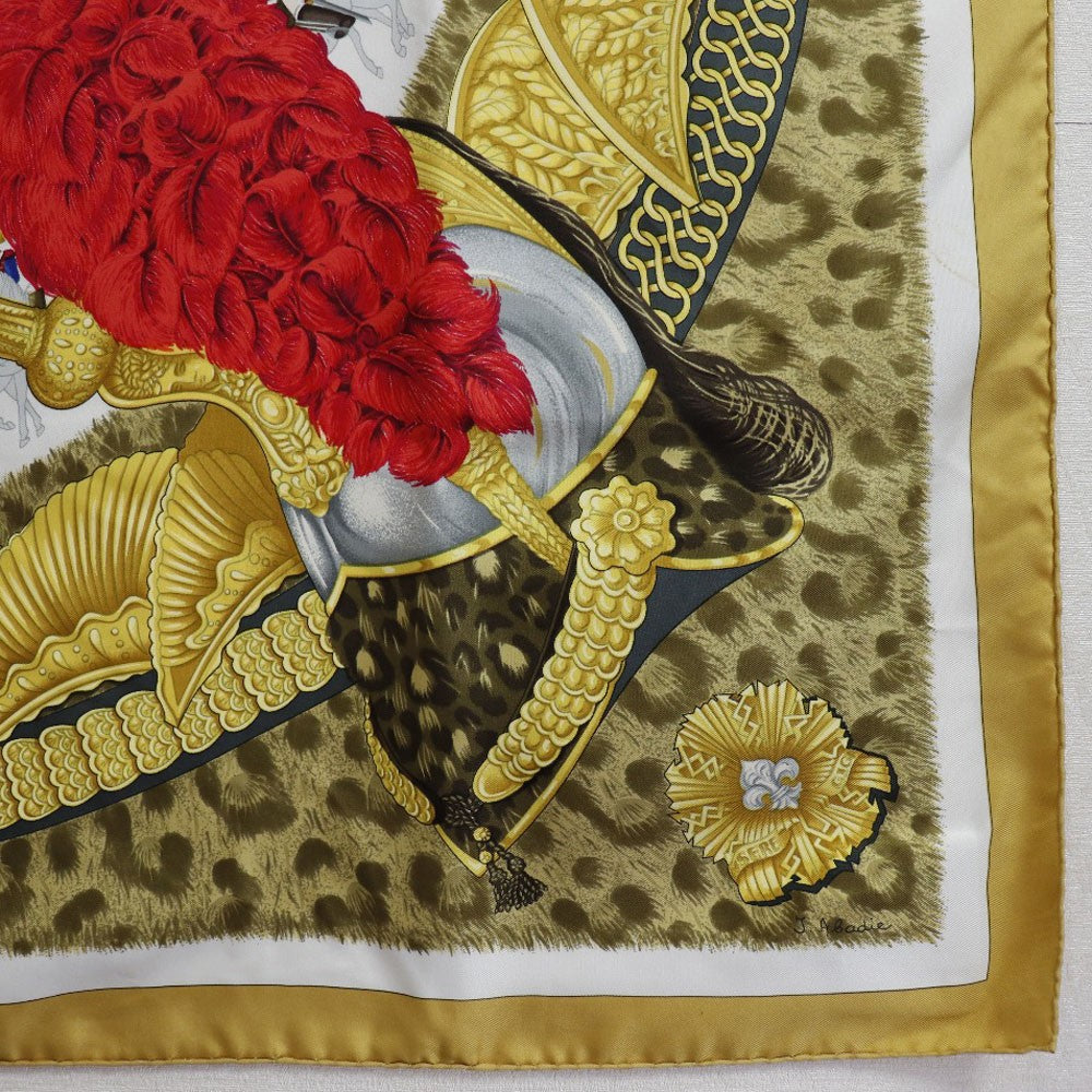 Hermes Carré 90 Silk multicolor, YELLOW, SILK, Scarve & shawl