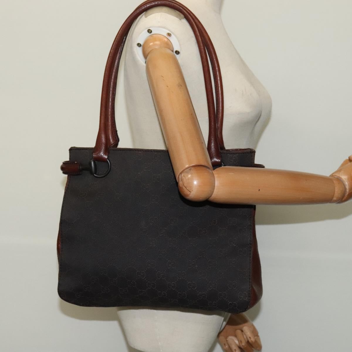 Gucci Horsebit Handle Tote GG Canvas, BROWN, CANVAS, Tote bag