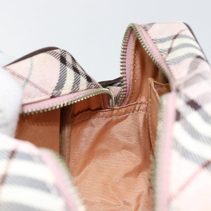 Burberry Nova Check Blue Label Nylon, PINK, CANVAS, Travel bag