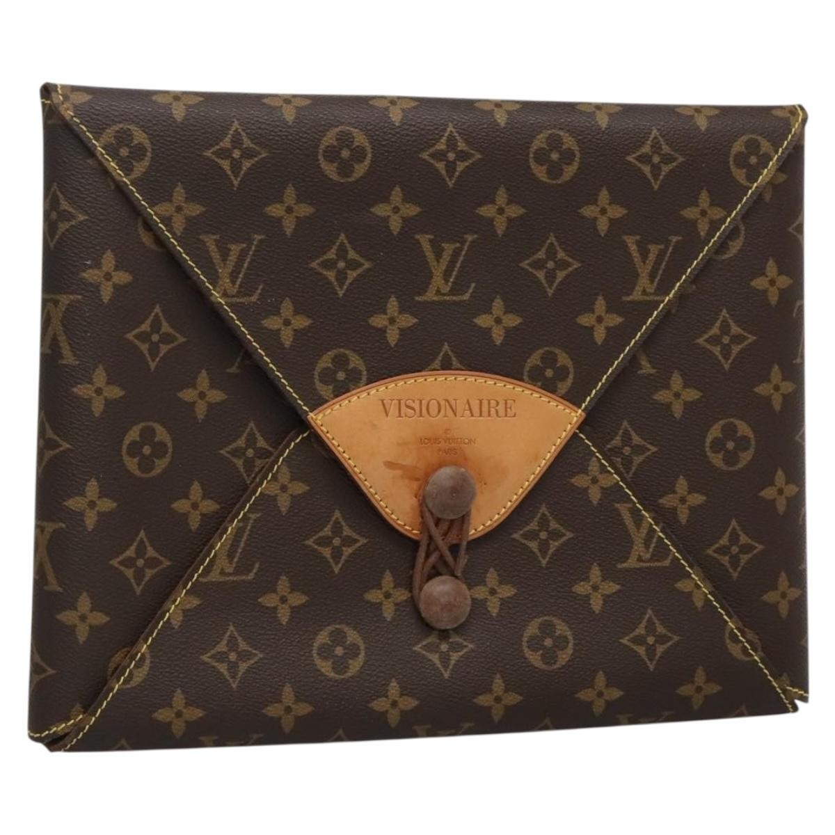 Louis Vuitton Porte-documents Visionaire Monogram Canvas, BROWN, CANVAS, Briefcase