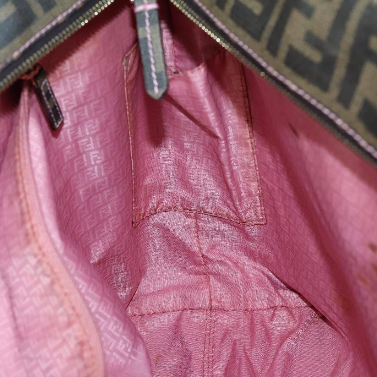 Fendi Roll Tote Zucca Canvas, BLACK, CANVAS, Tote bag