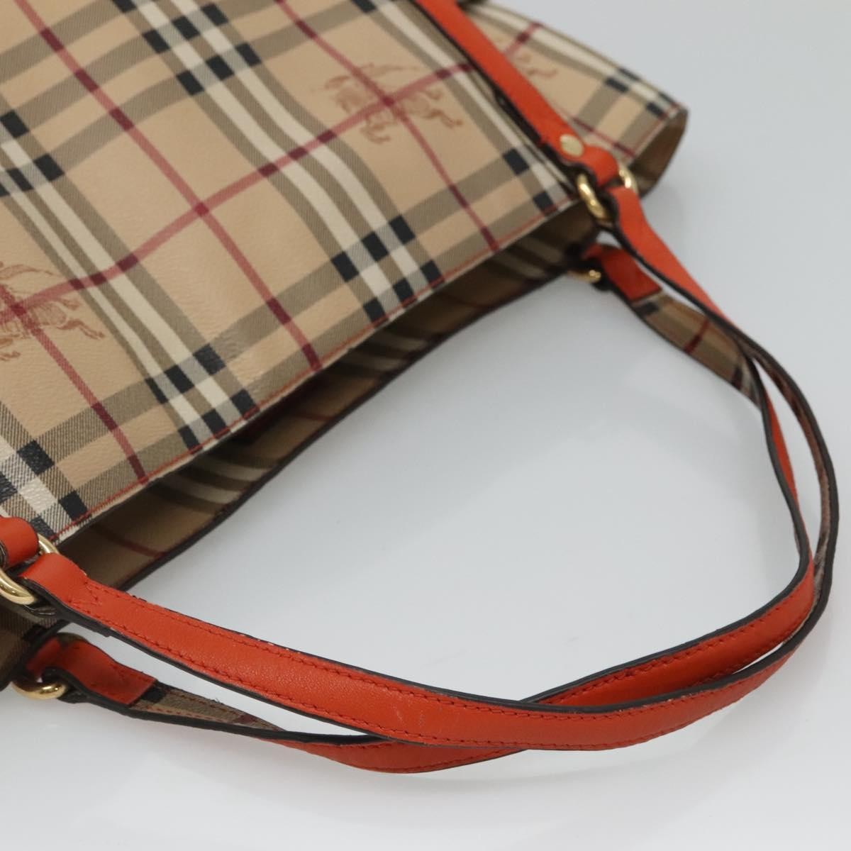 Burberry Canterbury Panels Tote Haymarket Coated Canvas and Leather, BEIGE, CANVAS, Tote bag