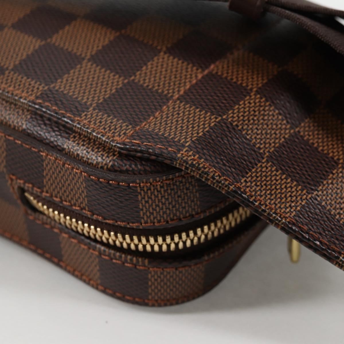 Louis Vuitton Geronimos Waist Bag Damier, BROWN, CANVAS, Travel bag