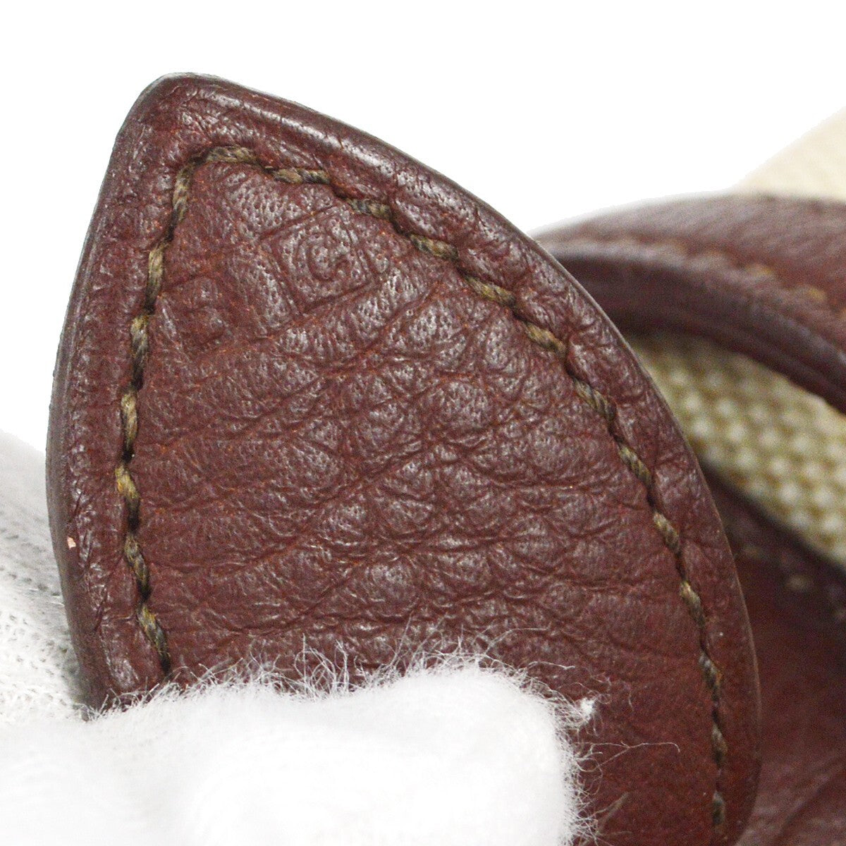 Hermes Vintage Clutch Canvas, BEIGE, CANVAS, Clutche & pouche