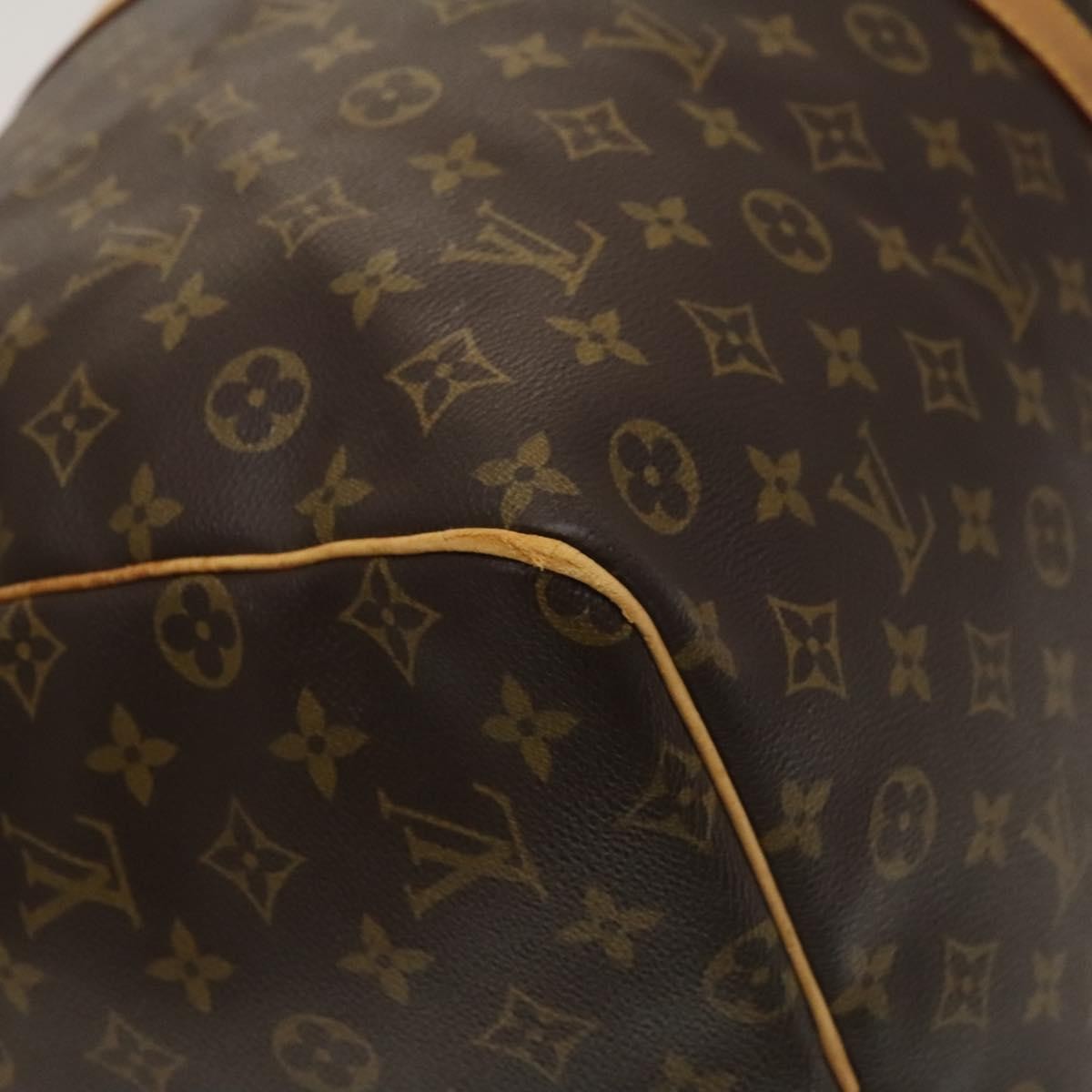 Louis Vuitton Keepall Bag Monogram Canvas, BROWN, CANVAS, Travel bag