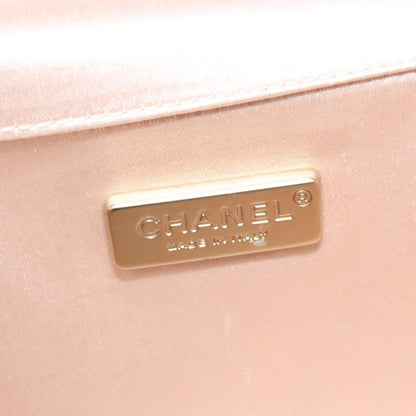 Chanel Camellia Diamante Convertible Clutch Crystal Embellished Satin, PINK, SATIN, Shoulder bag
