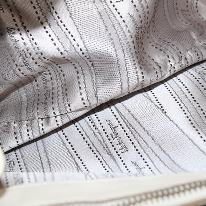 Salvatore Ferragamo Betulla Chain Tote Leather, WHITE, LEATHER, Handbag