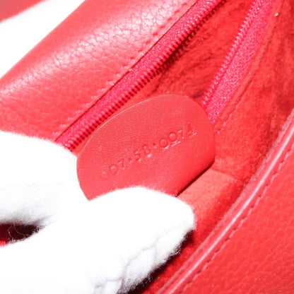 Gucci Vintage Flap Shoulder Bag Leather, RED, LEATHER, Shoulder bag