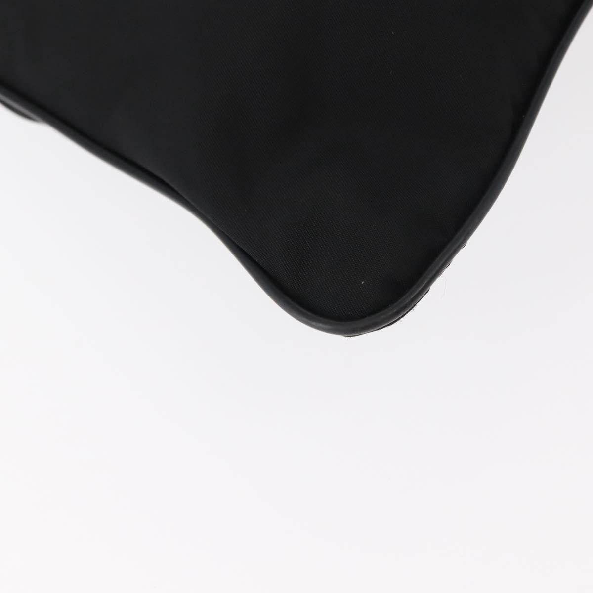 Prada Flat Messenger Bag Tessuto, BLACK, NYLON, Shoulder bag