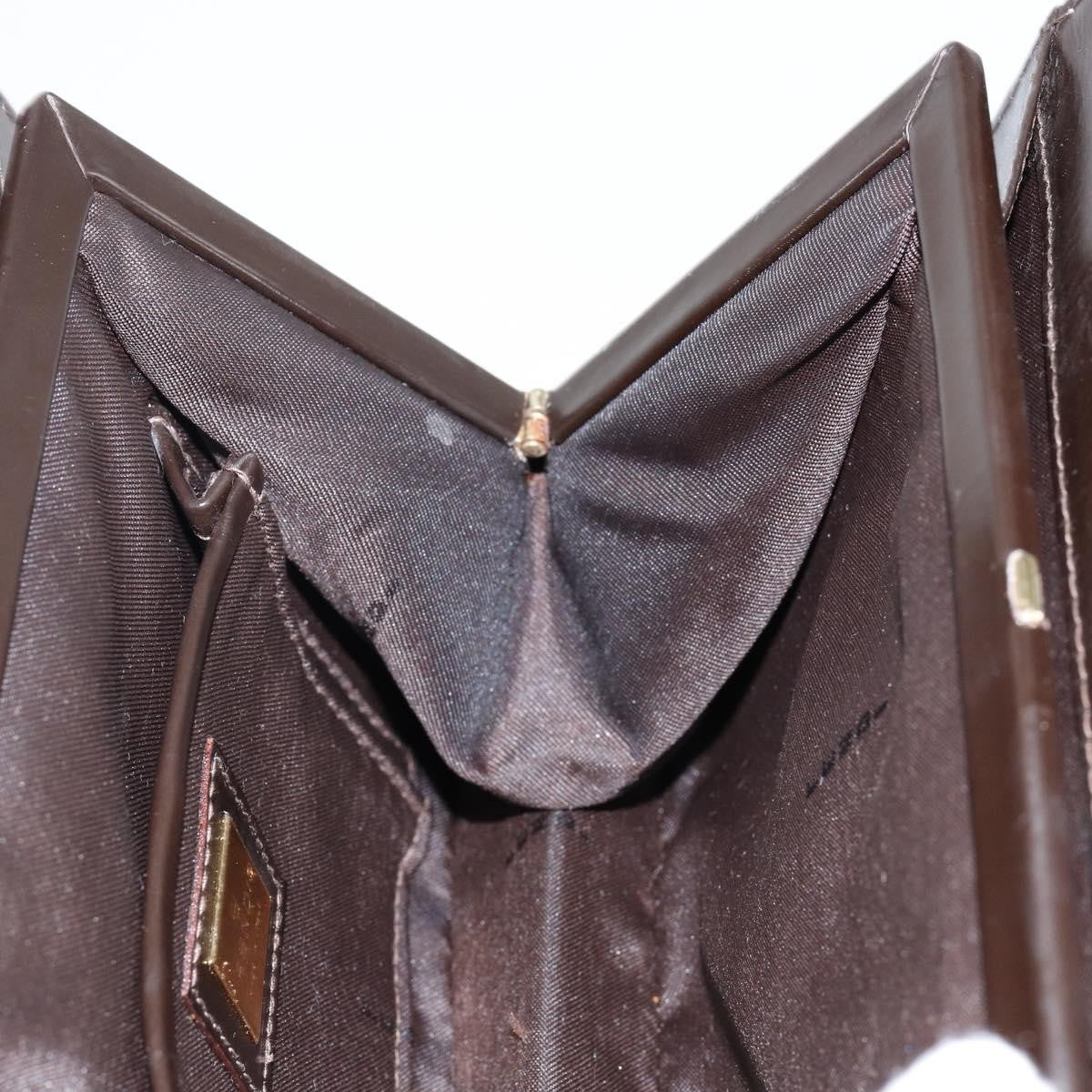 Fendi Vintage Top Handle Bag Leather, BROWN, LEATHER, Handbag