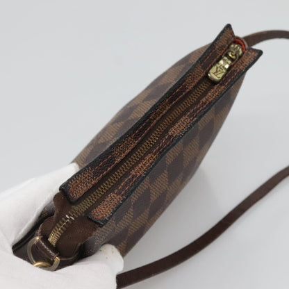 Louis Vuitton Trousse Make Up Bag Damier, BROWN, CANVAS, Clutche & pouche