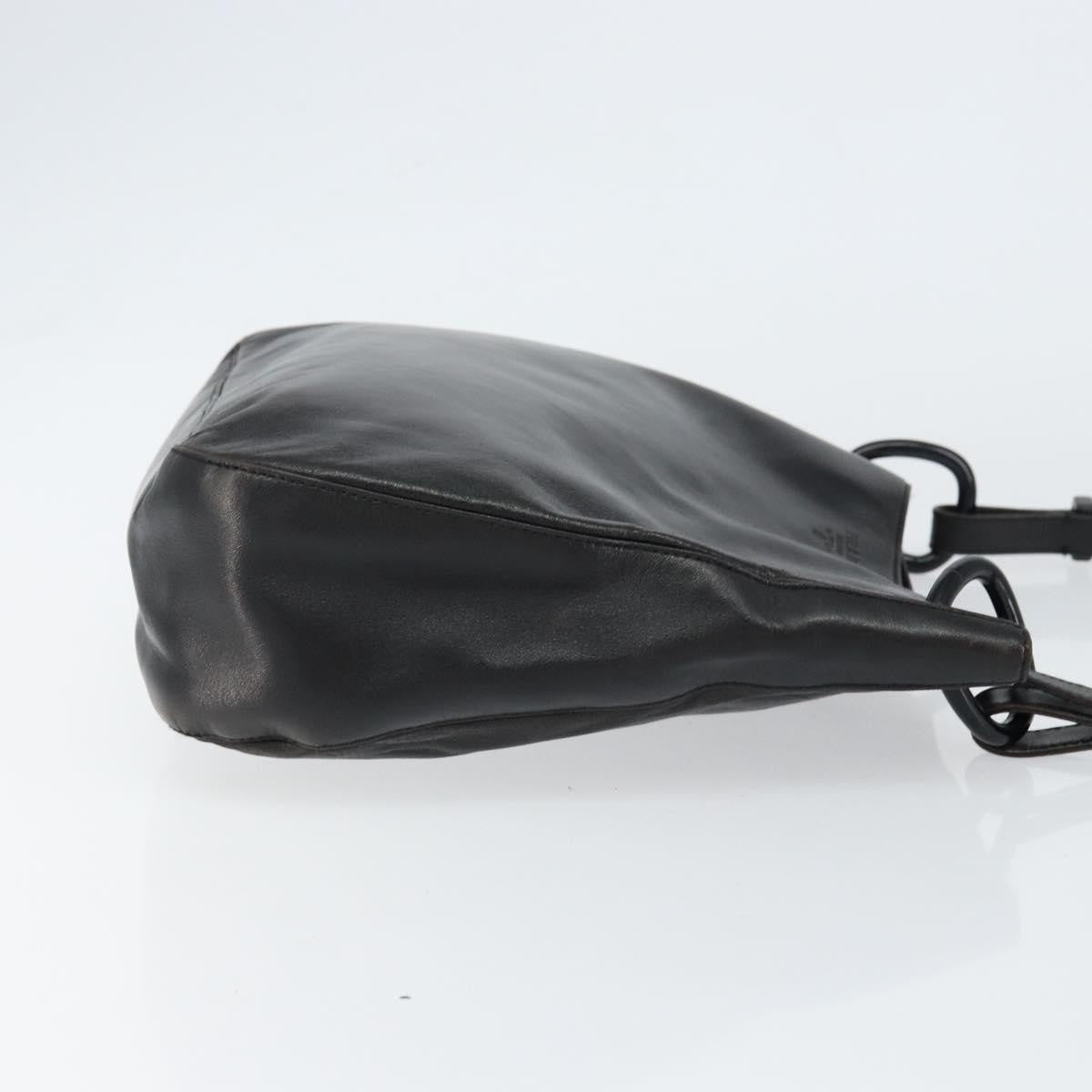 Prada Vintage Shoulder Bag Leather, BLACK, LEATHER, Shoulder bag