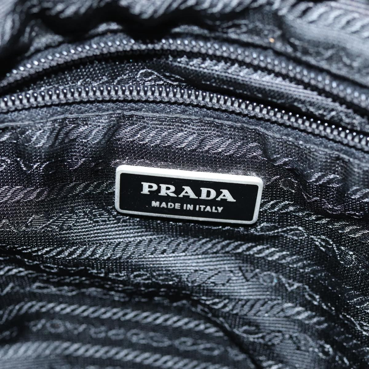 Prada Flat Messenger Bag Tessuto, BLACK, NYLON, Shoulder bag