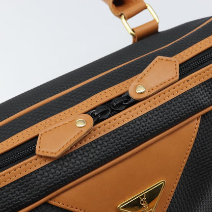 Saint Laurent Vintage Boston PVC Leather, BLACK, PVC, Handbag