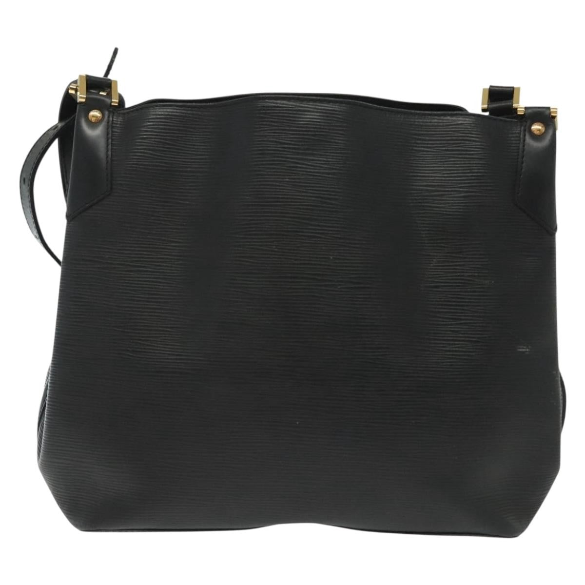Louis Vuitton Mandara Handbag Epi Leather, BLACK, LEATHER, Shoulder bag